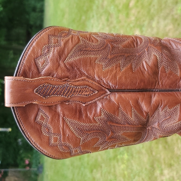 Vintage Dan Post Teju Lizard and Leather Size 7.5 - Picture 6 of 12